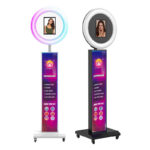 Stand-up Large Lightbox iPad Photo Booth with Wheels