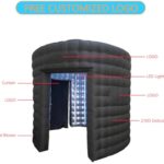 360 Photo Booth Enclosure with LED Light Inflatable