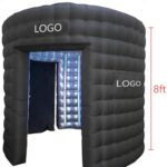 Spiral Inflatable LED 360 Photo Booth Enclosure